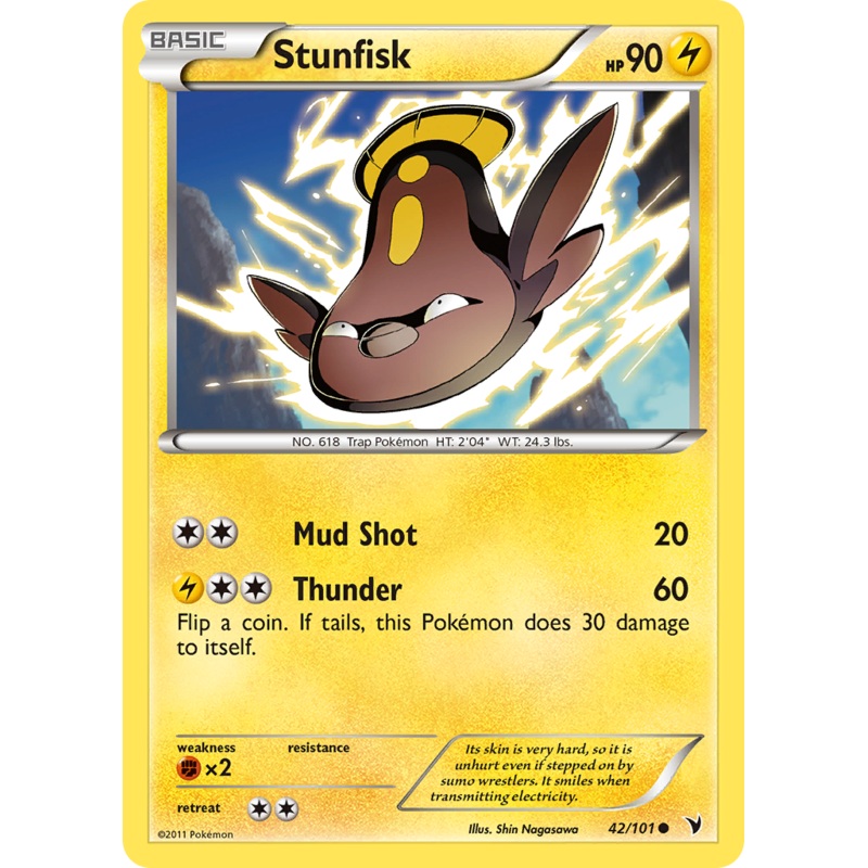 Stunfisk (42/101) [Black & White: Noble Victories]
