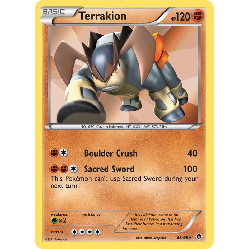 Terrakion (63/98) [Black & White: Emerging Powers]