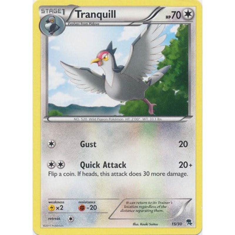 Tranquill (15/30) [Black & White: Trainer Kit - Zoroark]