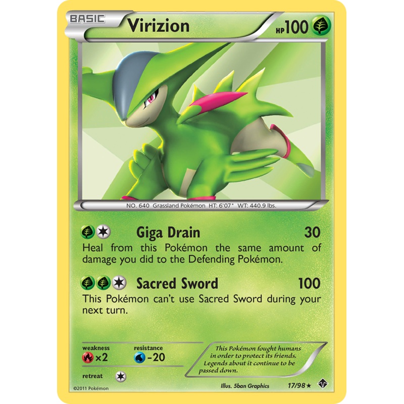 Virizion (17/98) [Black & White: Emerging Powers]