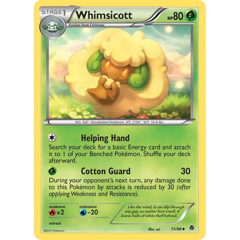 Whimsicott (11/98) [Black & White: Emerging Powers]