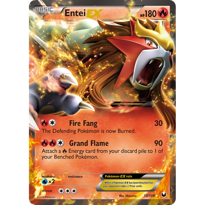 Entei EX (13/108) [Black & White: Dark Explorers]