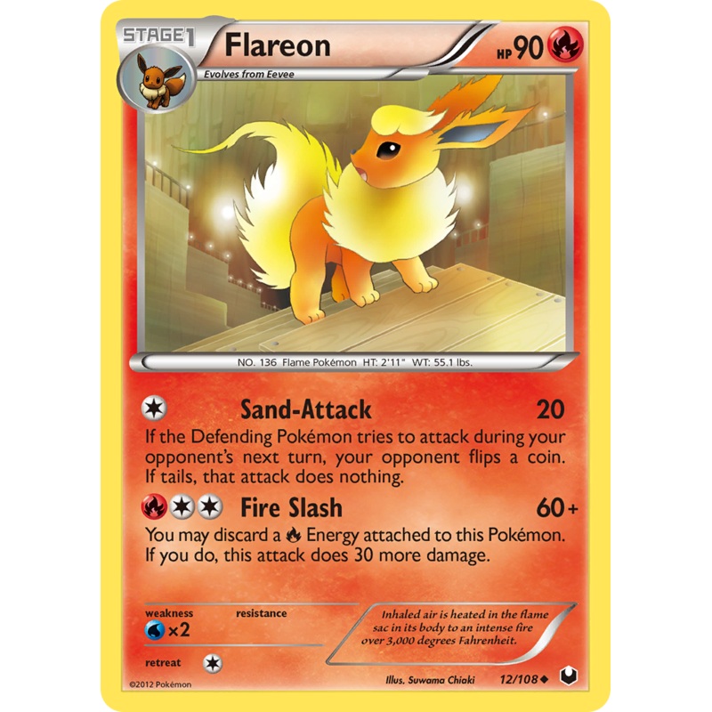 Flareon (12/108) [Black & White: Dark Explorers]