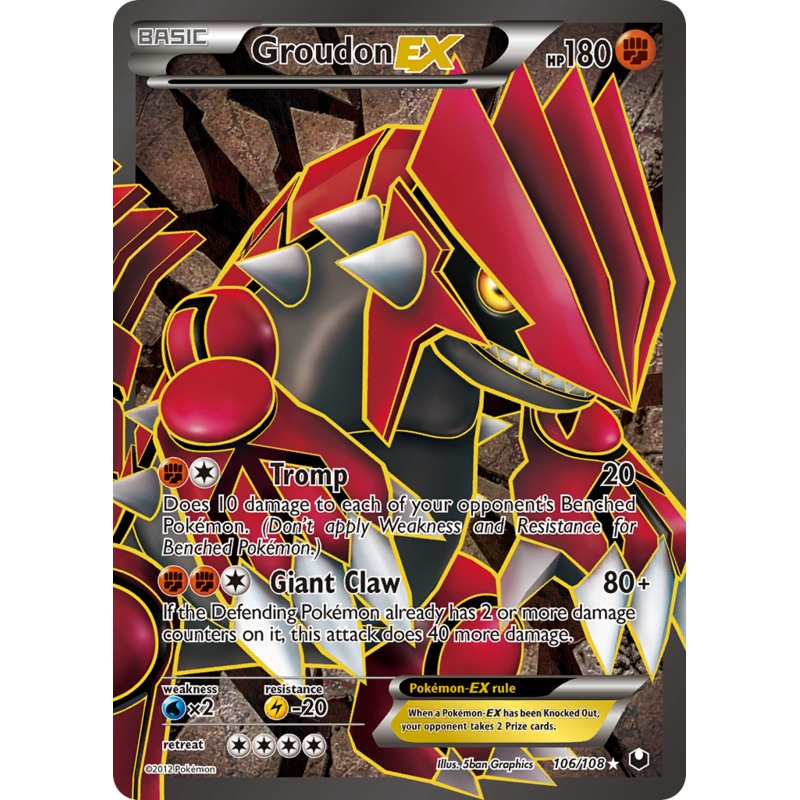 Groudon EX (106/108) [Black & White: Dark Explorers]