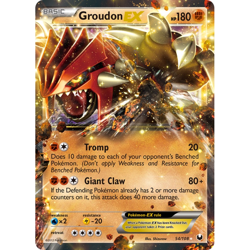 Groudon EX (54/108) [Black & White: Dark Explorers]