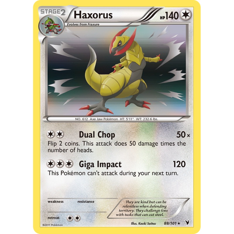 Haxorus (88/101) [Black & White: Noble Victories]