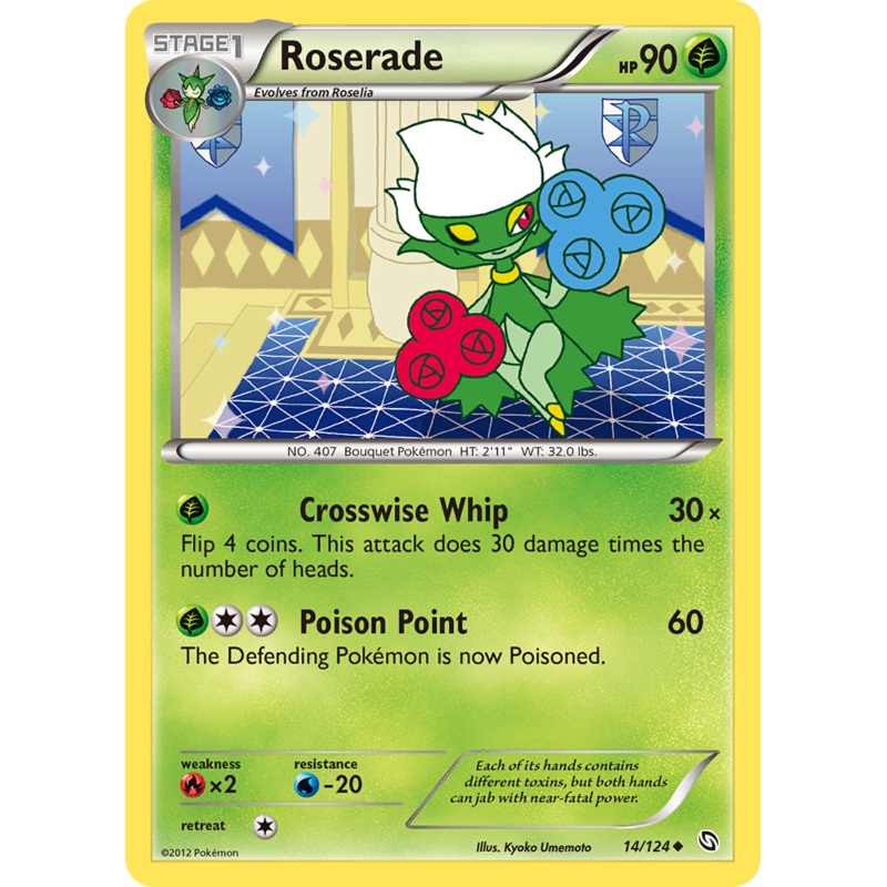 Roserade (14/124) [Black & White: Dragons Exalted]