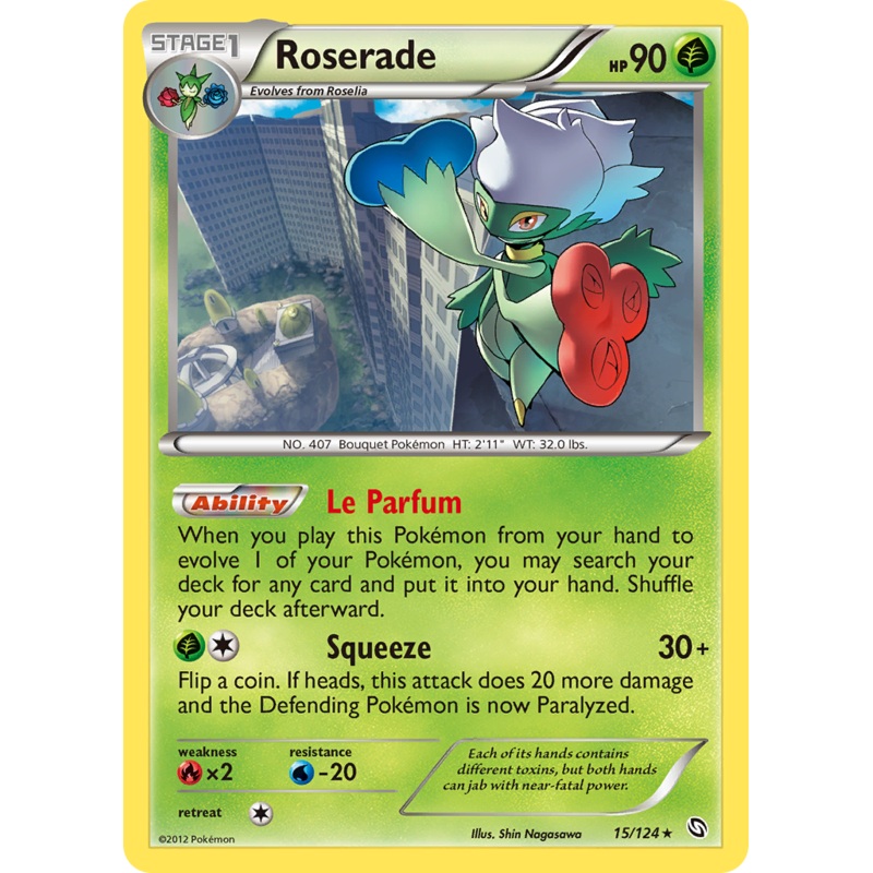 Roserade (15/124) [Black & White: Dragons Exalted]