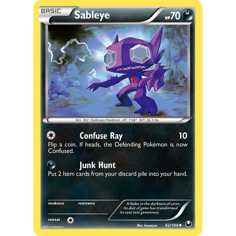 Sableye (62/108) [Black & White: Dark Explorers]