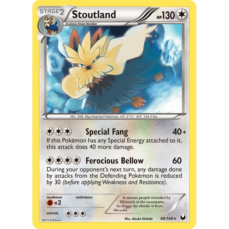 Stoutland (88/108) [Black & White: Dark Explorers]