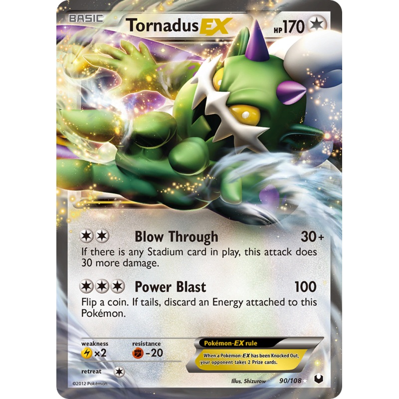 Tornadus EX (90/108) [Black & White: Dark Explorers]