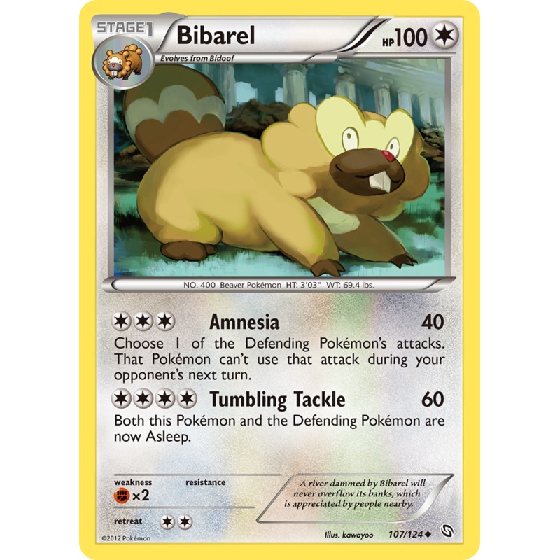 Bibarel (107/124) [Black & White: Dragons Exalted]