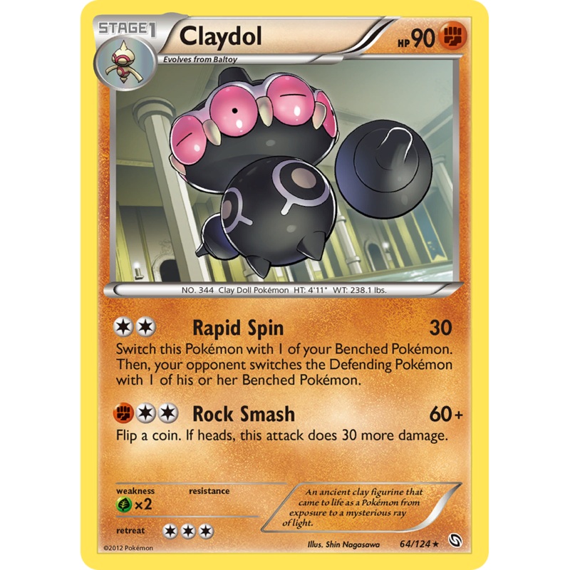 Claydol (64/124) [Black & White: Dragons Exalted]