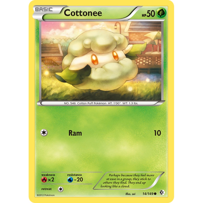 Cottonee (14/149) [Black & White: Boundaries Crossed]