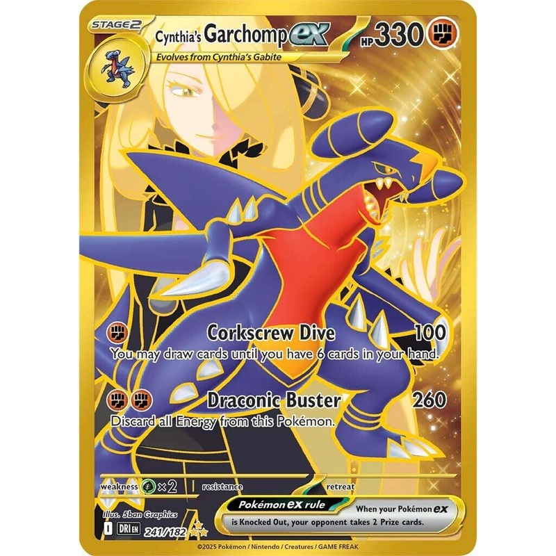 Cynthia's Garchomp ex (241/182) [Scarlet & Violet: Destined Rivals]