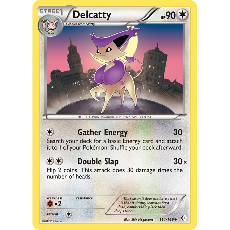Delcatty (114/149) [Black & White: Boundaries Crossed]