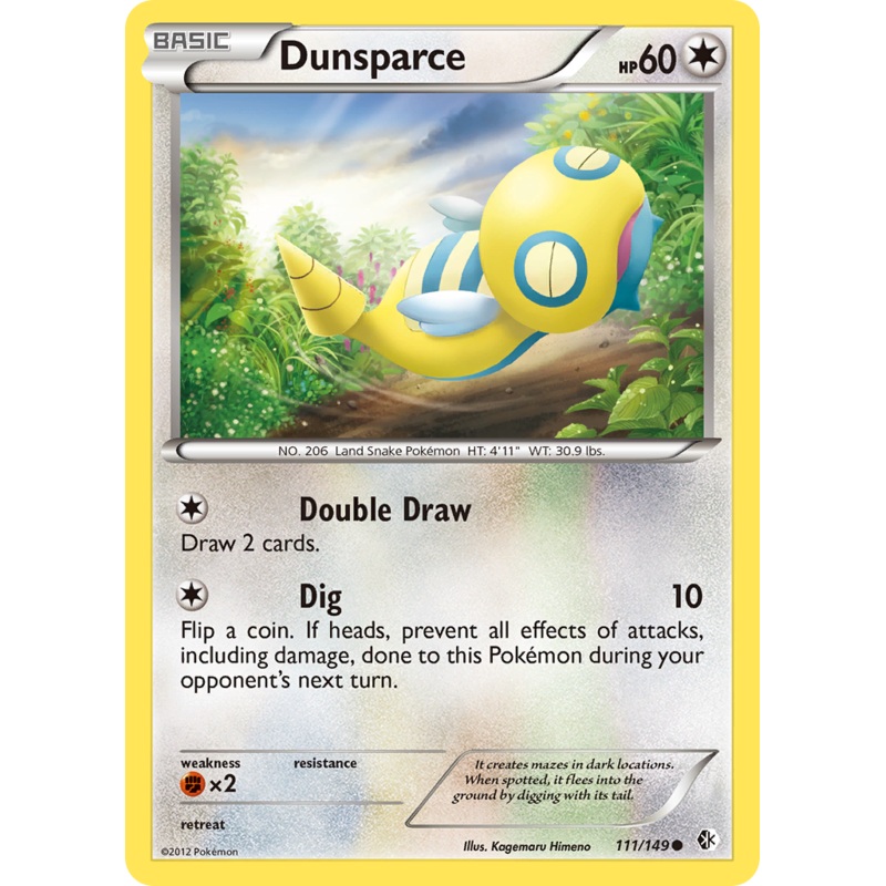 Dunsparce (111/149) [Black & White: Boundaries Crossed]