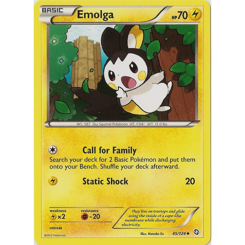 Emolga (45/124) [Black & White: Dragons Exalted]