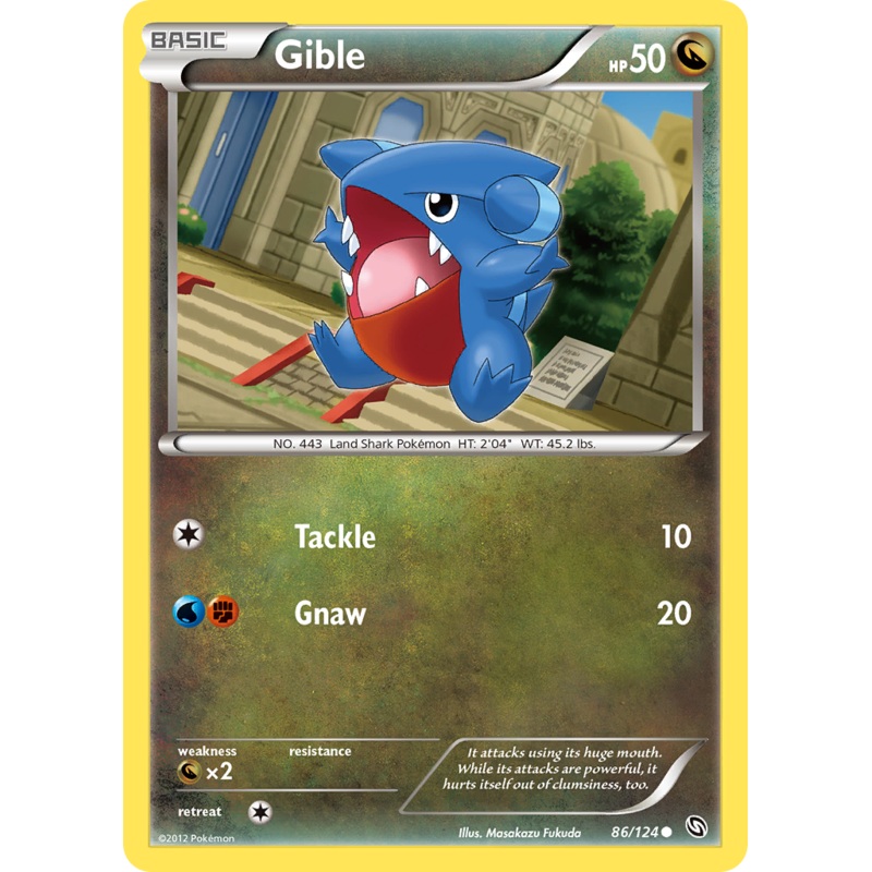 Gible (86/124) [Black & White: Dragons Exalted]