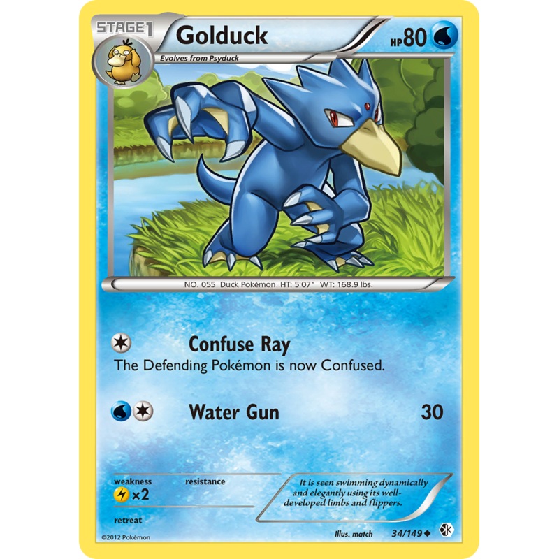 Golduck (34/149) [Black & White: Boundaries Crossed]