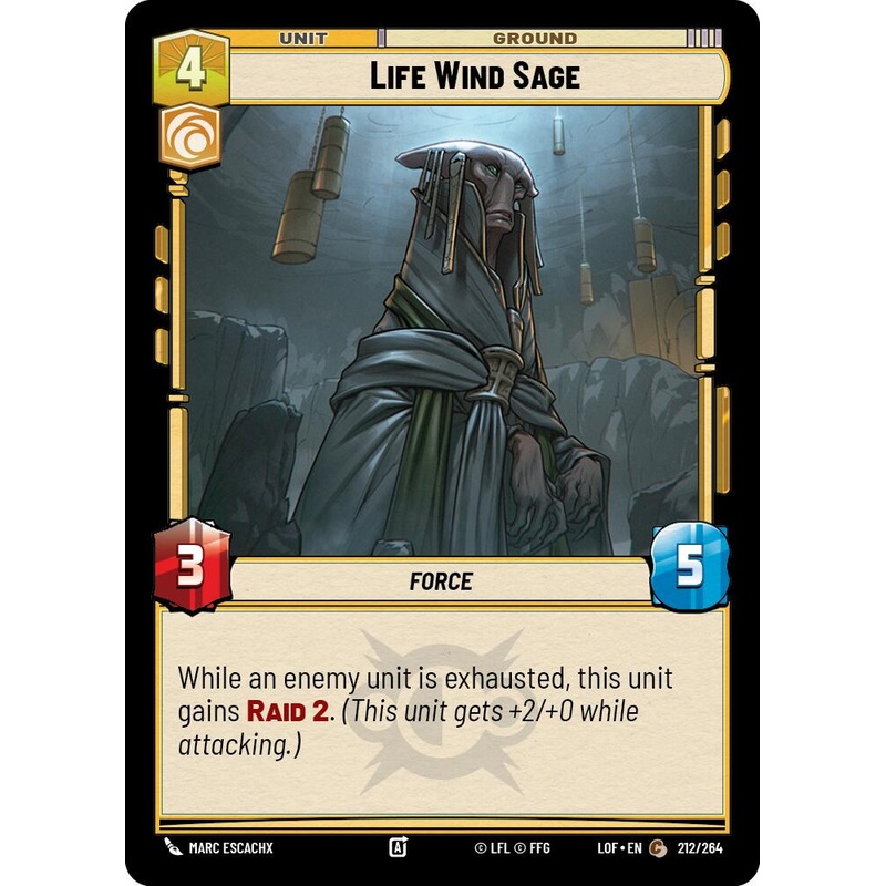 Life Wind Sage (212/264) (212/264) [Legends of the Force]