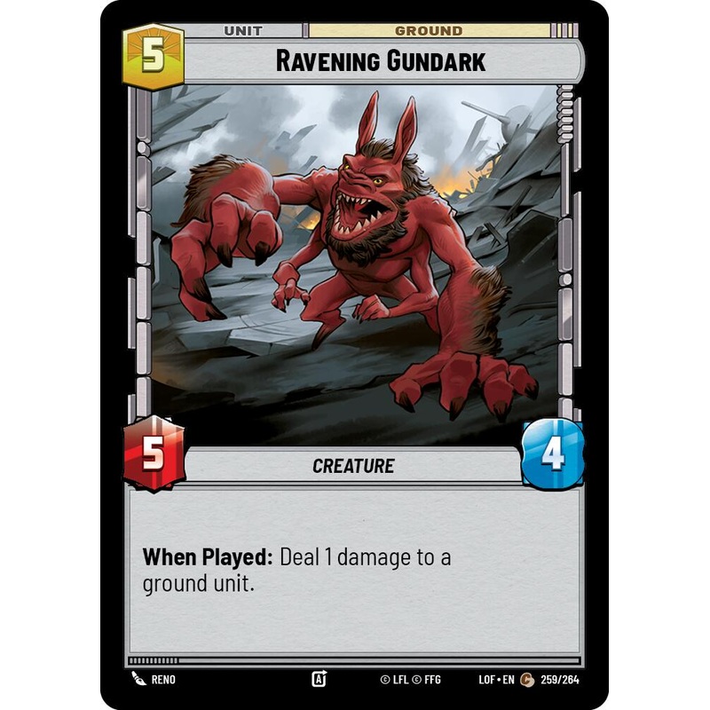 Ravening Gundark (259/264) (259/264) [Legends of the Force]