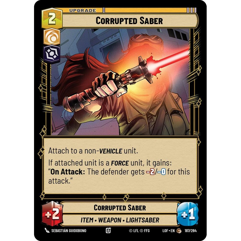 Corrupted Saber (187/264) (187/264) [Legends of the Force]