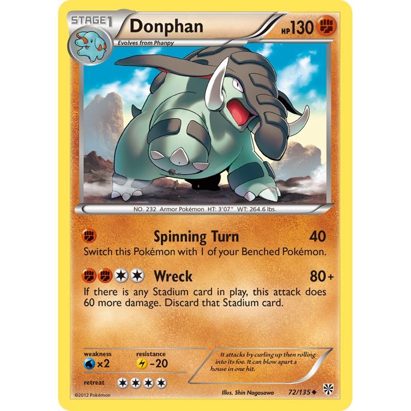 Donphan (72/135) [Black & White: Plasma Storm]