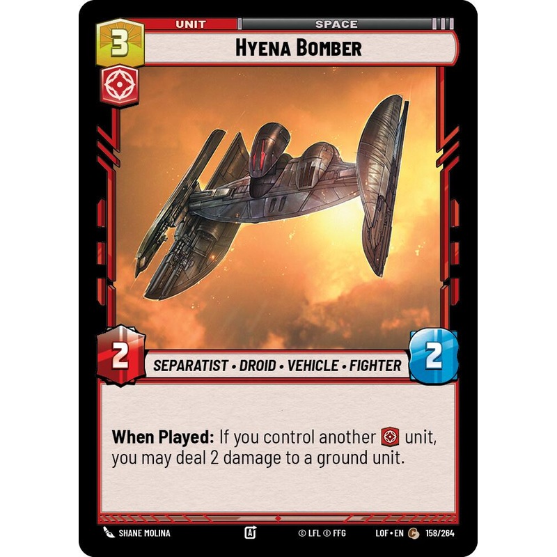 Hyena Bomber (158/264) (158/264) [Legends of the Force]