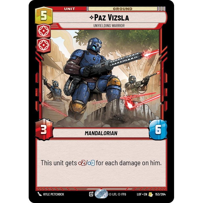 Paz Vizsla - Unyielding Warrior (153/264) (153/264) [Legends of the Force]