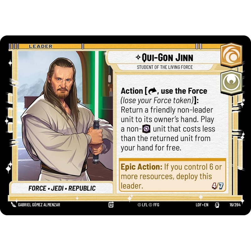 Qui-Gon Jinn - Student of the Living Force (016/264) (016/264) [Legends of the Force]