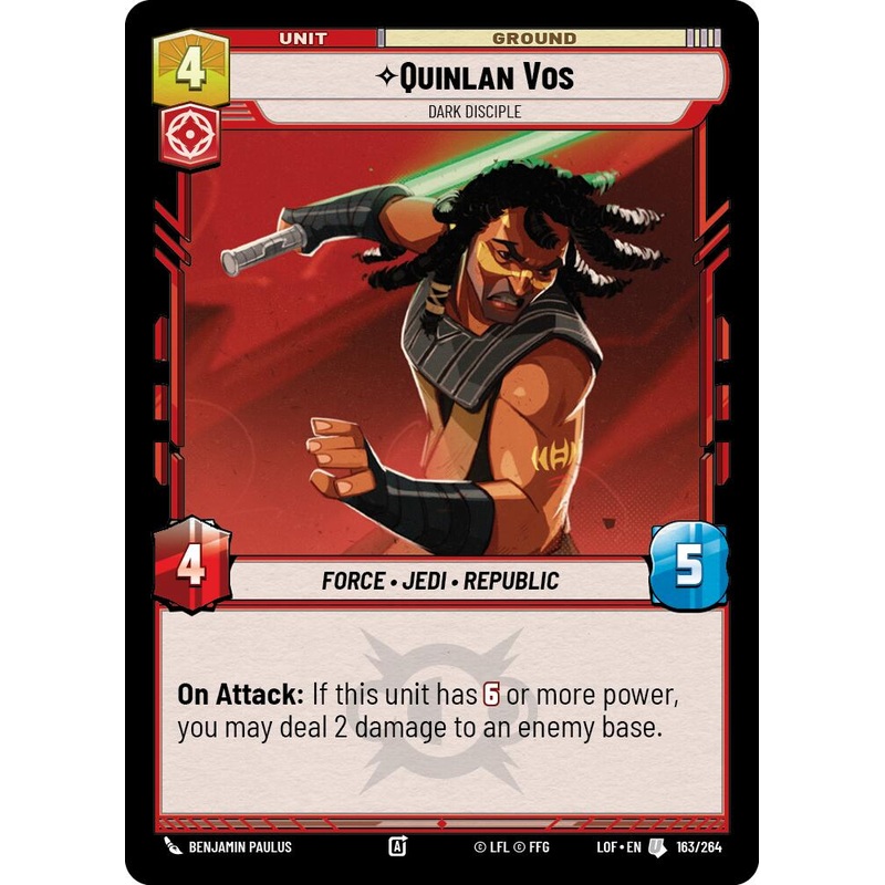 Quinlan Vos - Dark Disciple (163/264) (163/264) [Legends of the Force]