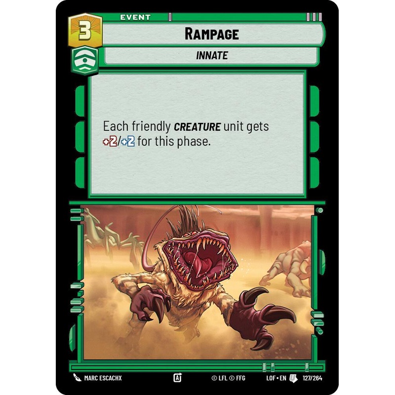 Rampage (127/264) (127/264) [Legends of the Force]