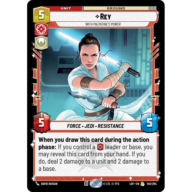 Rey - With Palpatine's Power (148/264) (148/264) [Legends of the Force]
