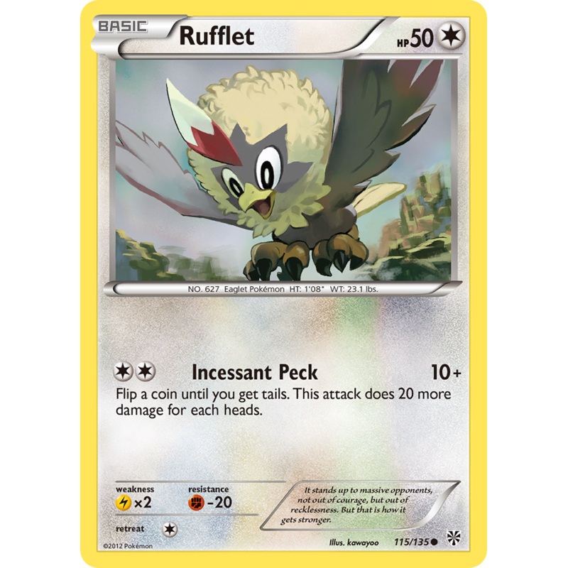 Rufflet (115/135) [Black & White: Plasma Storm]