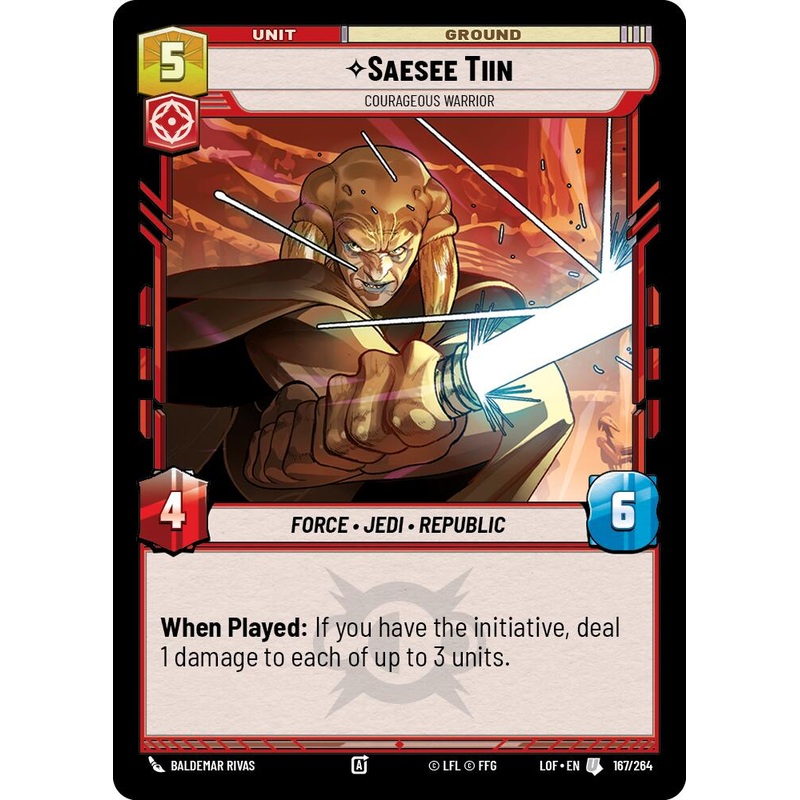 Saesee Tiin - Courageous Warrior (167/264) (167/264) [Legends of the Force]