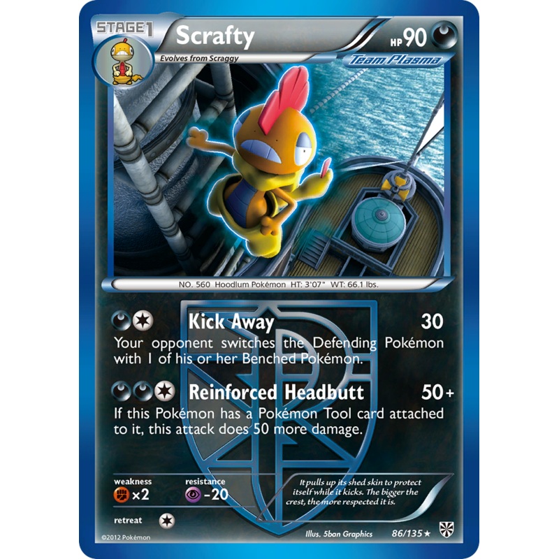 Scrafty (86/135) [Black & White: Plasma Storm]
