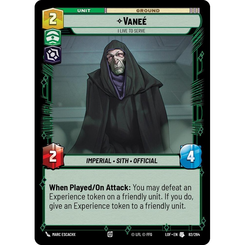 Vanee - I Live to Serve (82/264) (82/264) [Legends of the Force]
