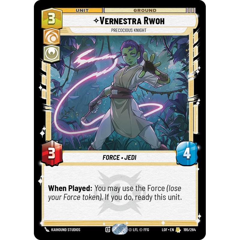 Vernestra Rwoh - Precocious Knight (195/264) (195/264) [Legends of the Force]