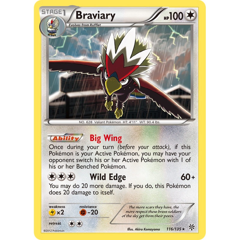 Braviary (116/135) [Black & White: Plasma Storm]