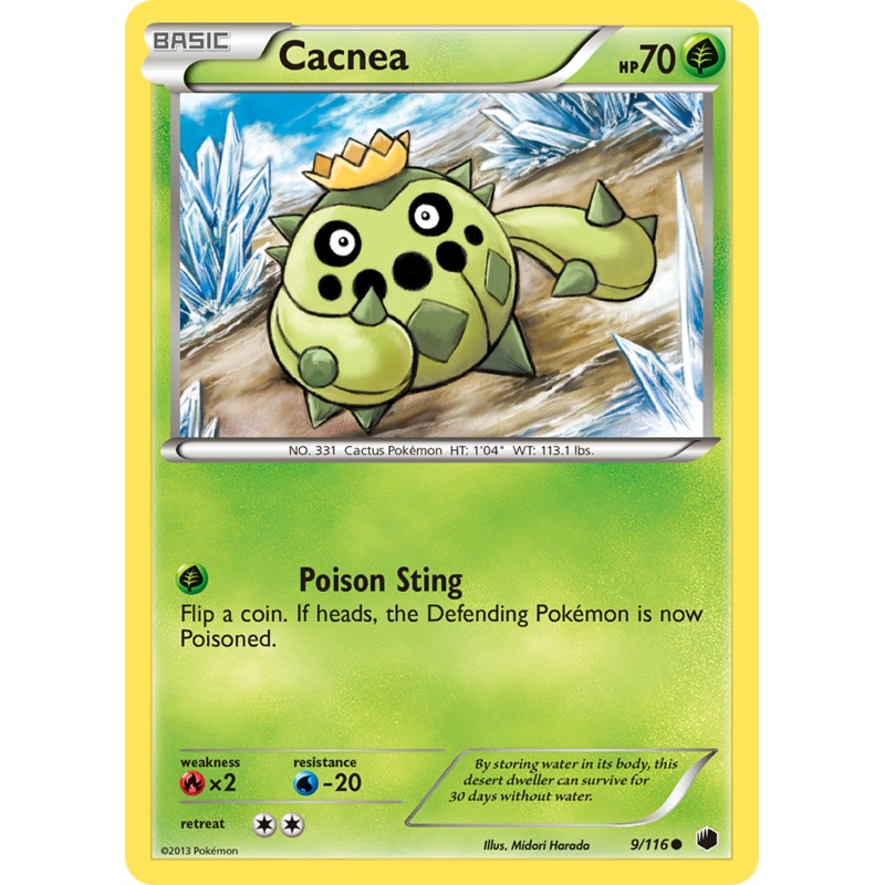 Cacnea (9/116) [Black & White: Plasma Freeze]