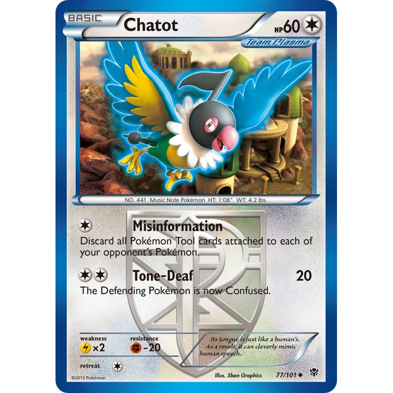 Chatot (77/101) [Black & White: Plasma Blast]