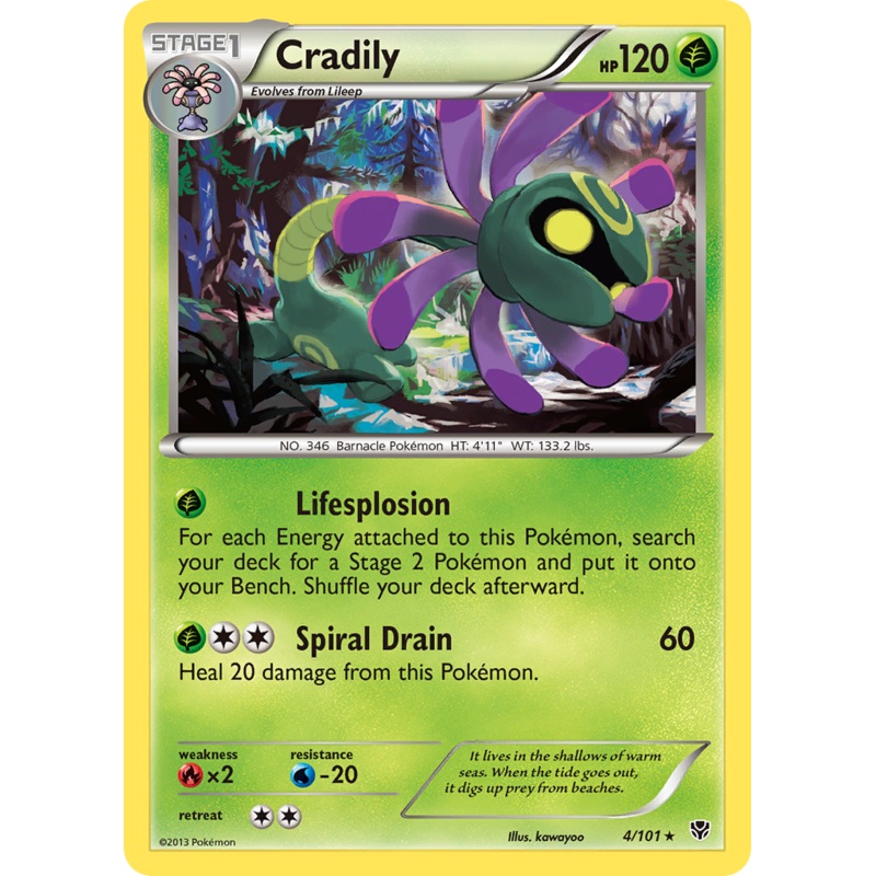 Cradily (4/101) [Black & White: Plasma Blast]
