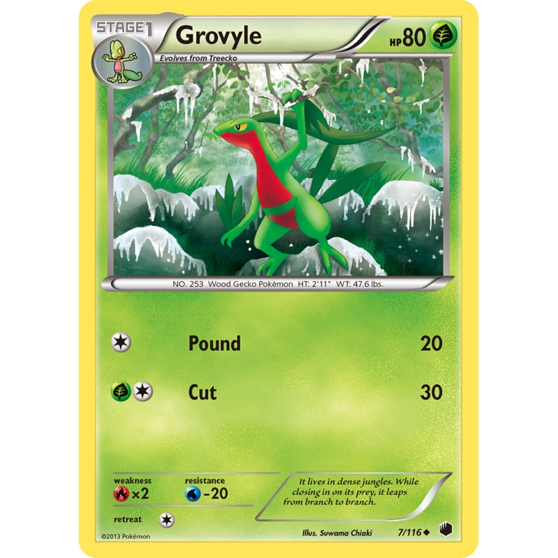 Grovyle (7/116) [Black & White: Plasma Freeze]