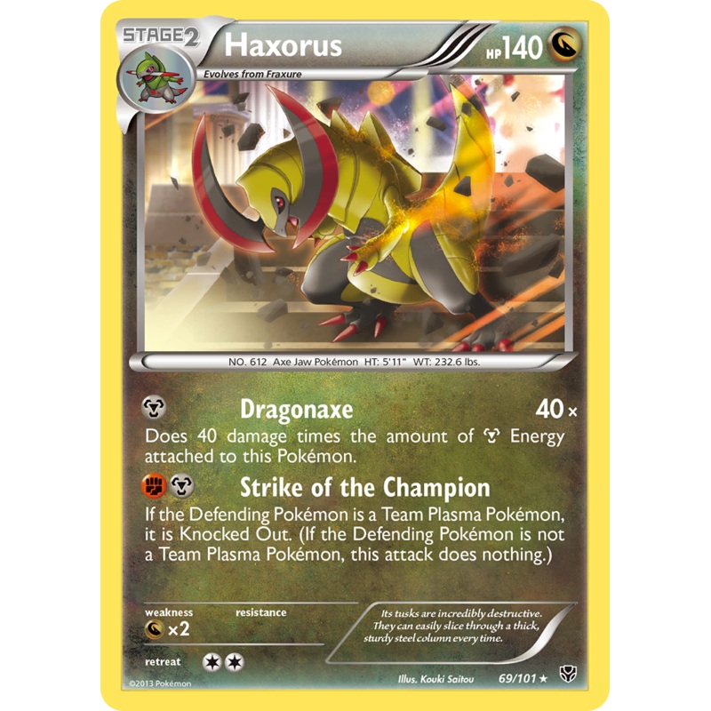 Haxorus (69/101) [Black & White: Plasma Blast]