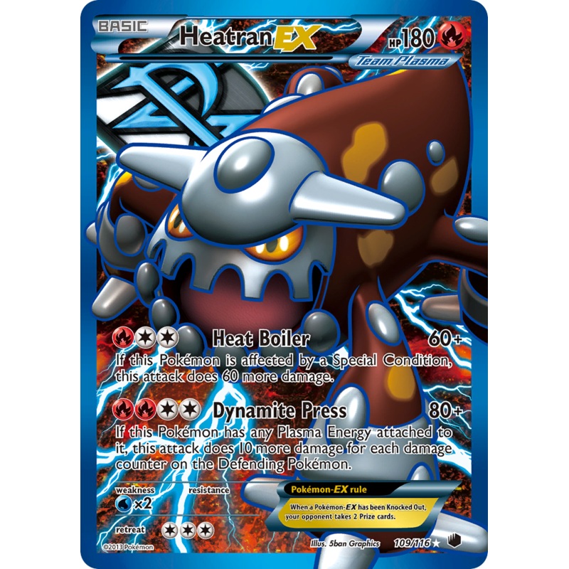 Heatran EX (109/116) [Black & White: Plasma Freeze]