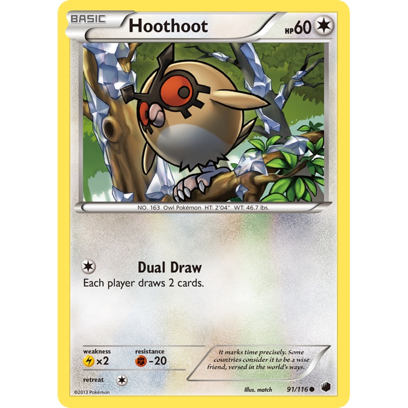 Hoothoot (91/116) [Black & White: Plasma Freeze]