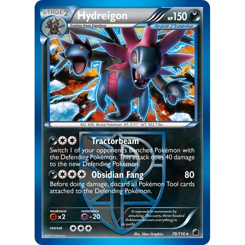 Hydreigon (78/116) [Black & White: Plasma Freeze]