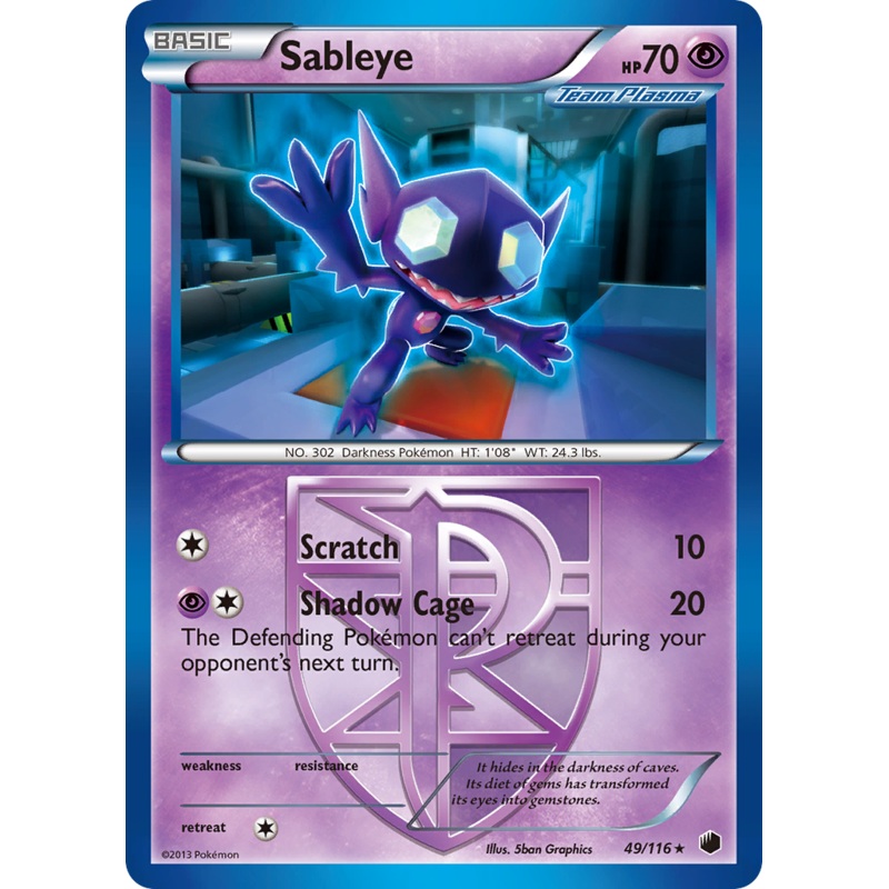 Sableye (49/116) [Black & White: Plasma Freeze]