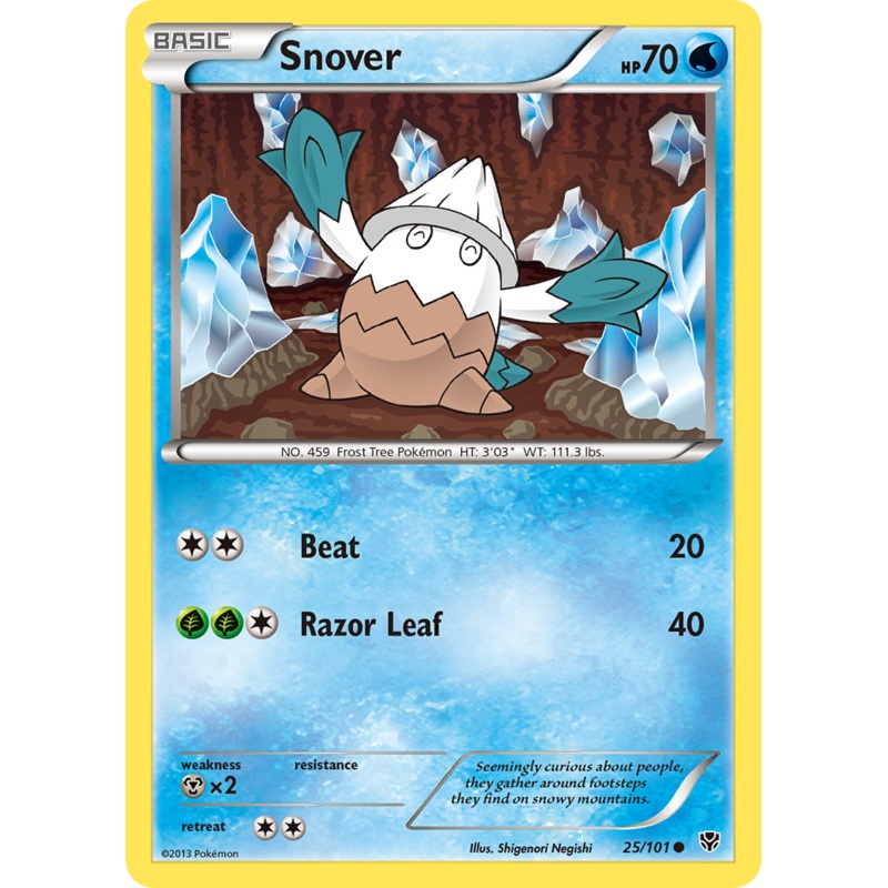Snover (25/101) [Black & White: Plasma Blast]